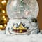 Glitzhome® 8" Lighted Musical Snowflakes Village Waterglobe